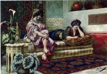 Arab or Arabic people and life. Orientalism oil paintings 133